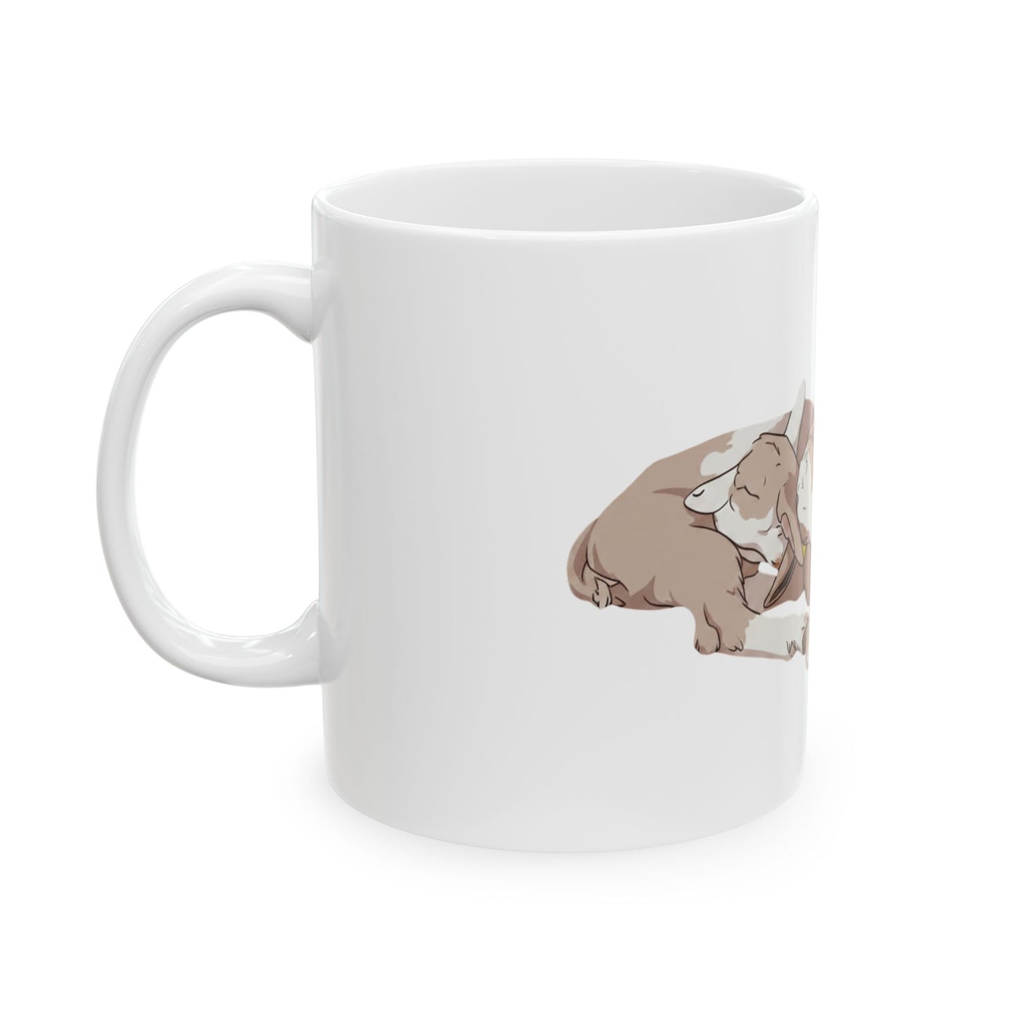 Sleeping Goat Kids Ceramic Mug — Cute Goat Kids Coffee Cup (11oz & 15oz)