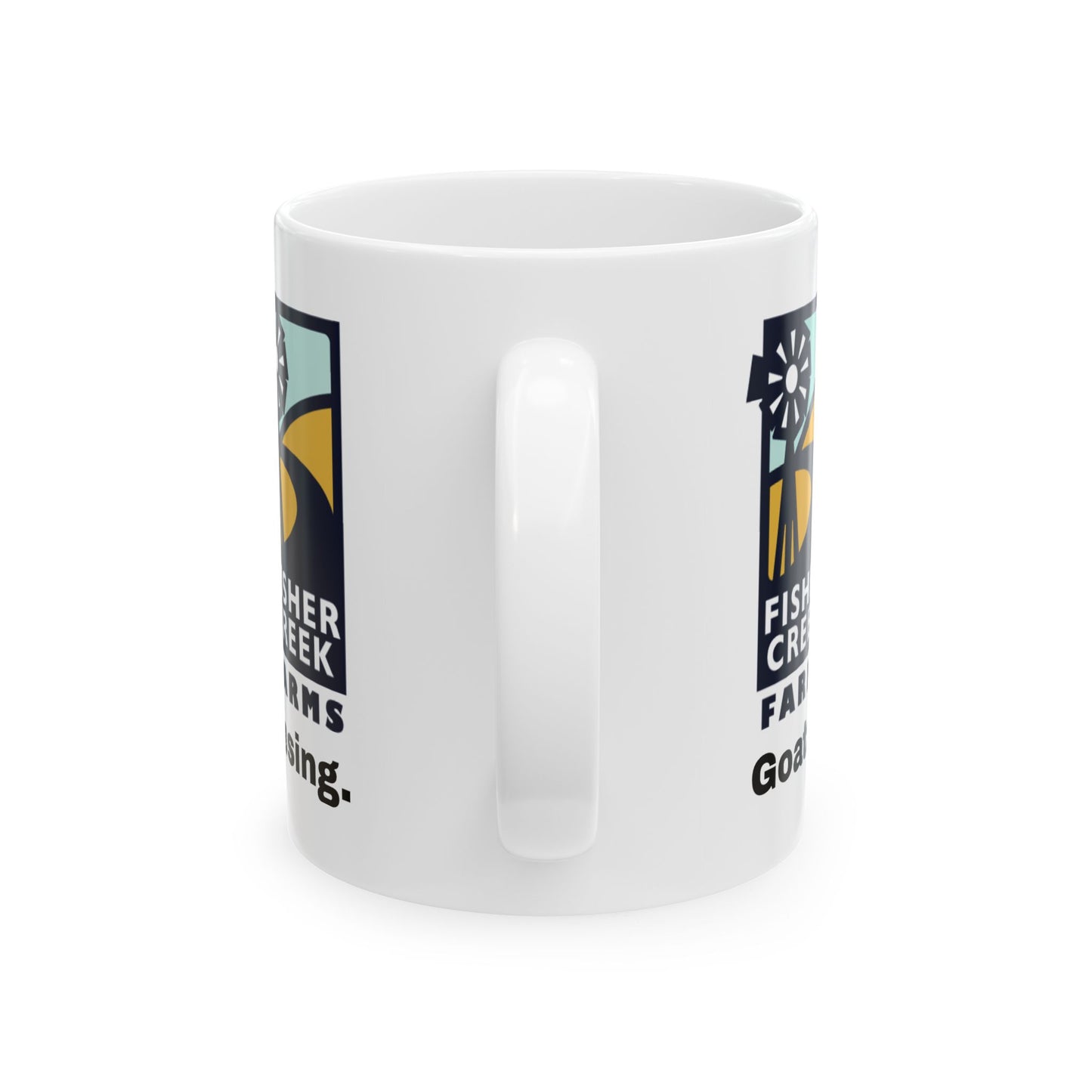 Fisher Creek Farms logo Mug | Ceramic Coffee Cup, 11oz or 15oz