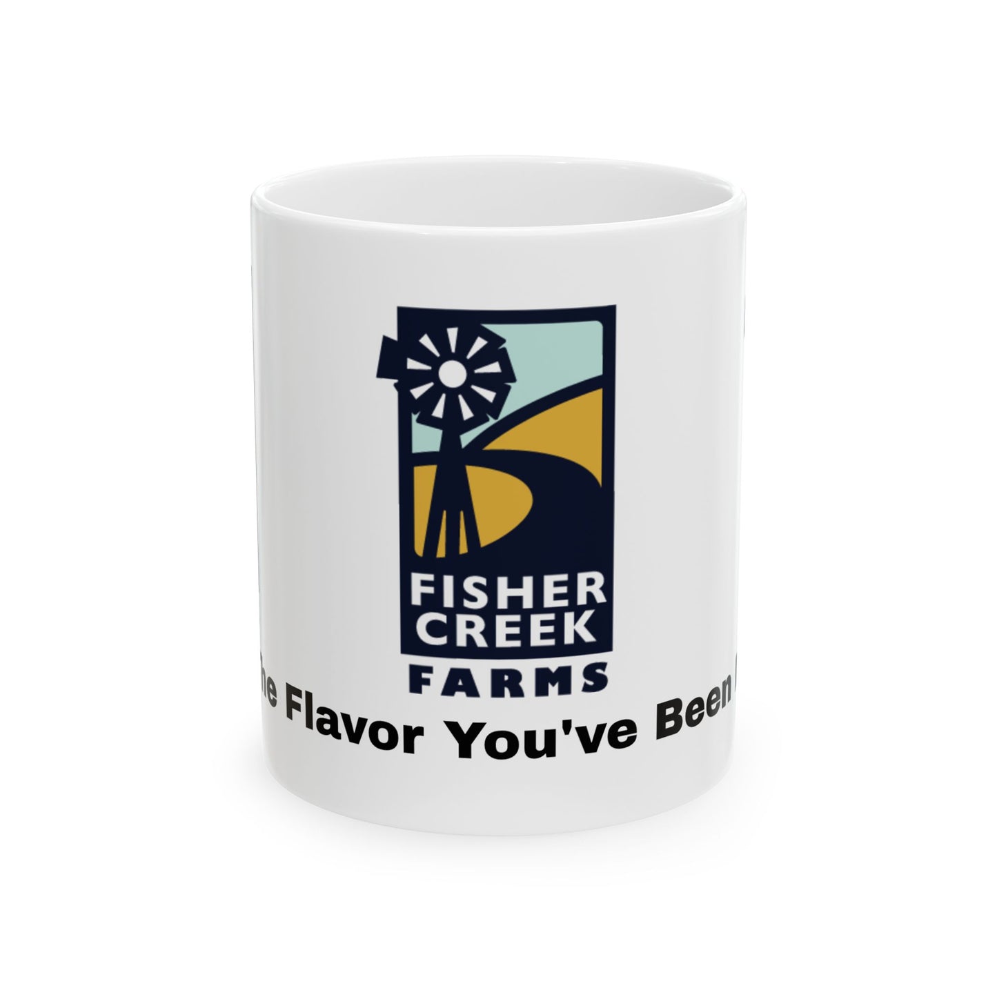 Fisher Creek Farms logo Mug | Ceramic Coffee Cup, 11oz or 15oz